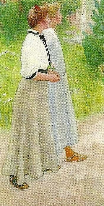 Carl Larsson lisbeth och essan oil painting picture